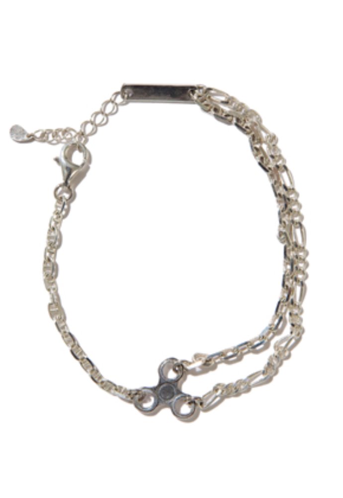 KRUCHI크루치 chain 3 bracelet (silver)