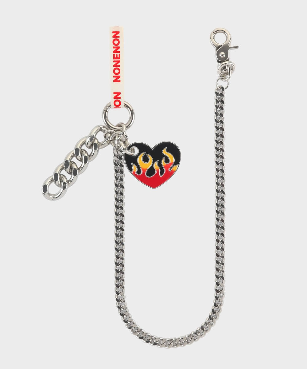 Nonenon논논 FLAME LOVE KEYRING(RED)_L