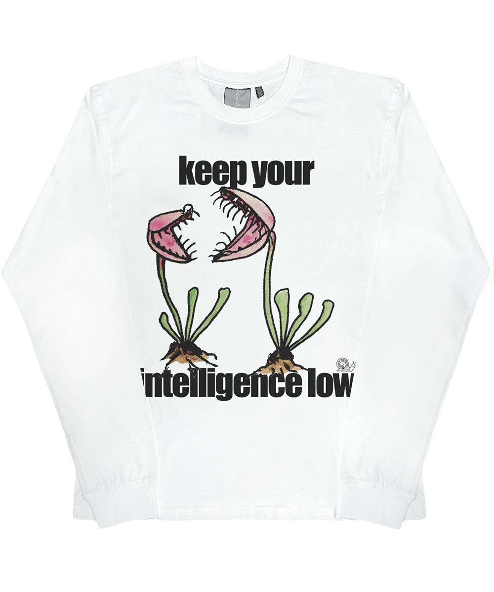 Mosquito murderers모스키토 머더러스 Keep your intelligence low LONG-SLEEVED (White)