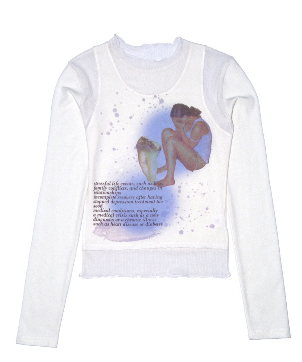 KATER카터 Anxiety disorder long sleeve IVORY