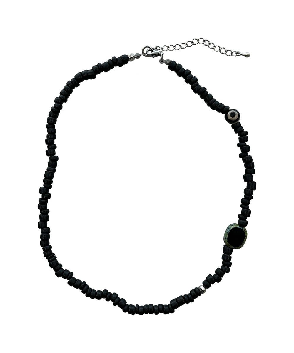 THE COLDEST MOMENT더콜디스트모먼트 TCM vintage bone necklace (black)