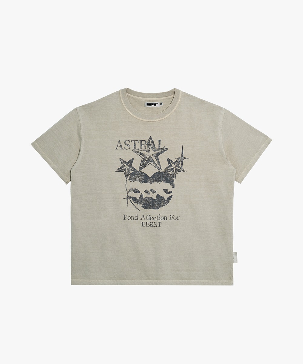 EERST이어스트 Astral T-shirt [Washed Beige]