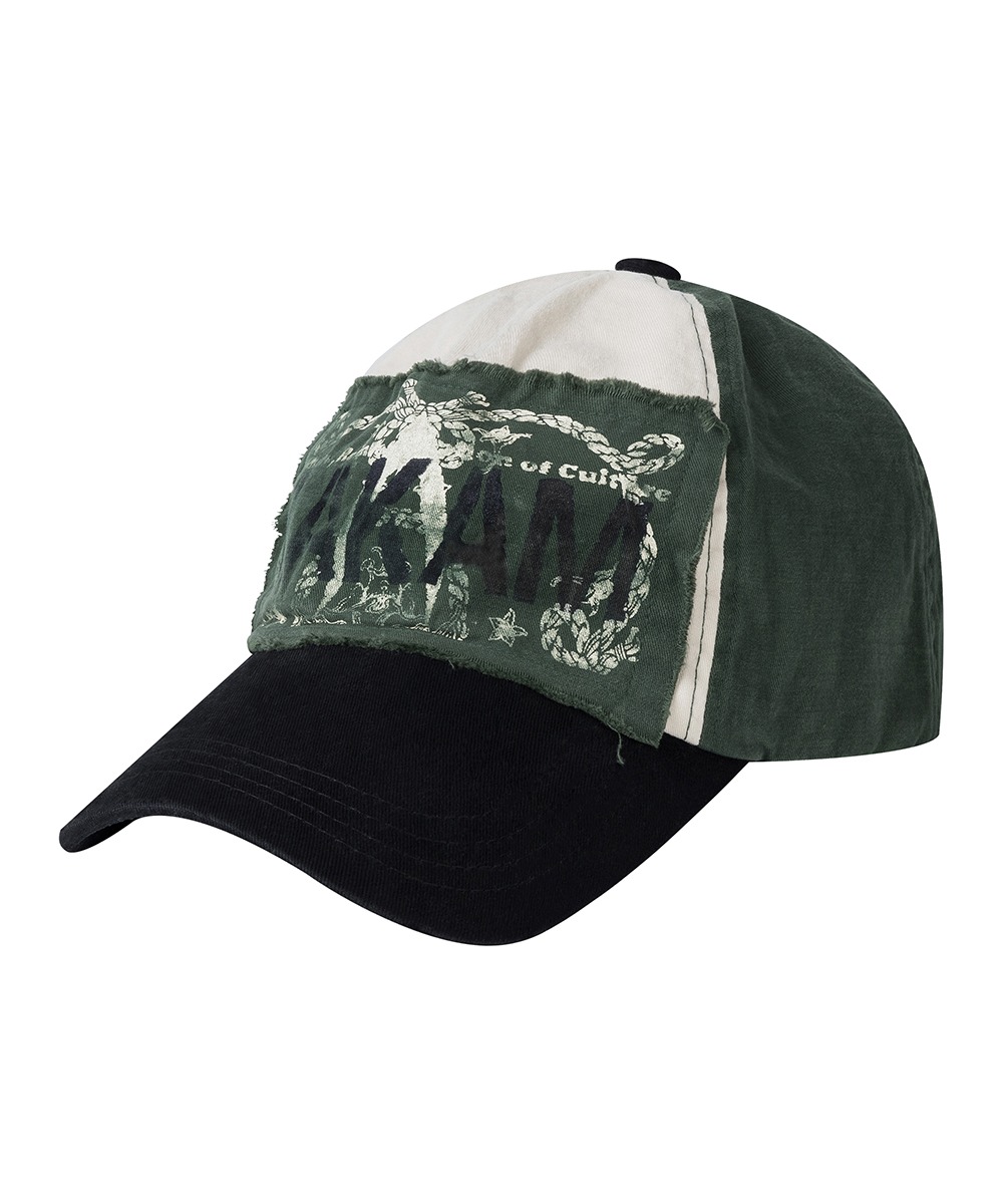 AAKAM아캄 [3.22 예약배송]Washed Poster Patch Ball Cap (Green)