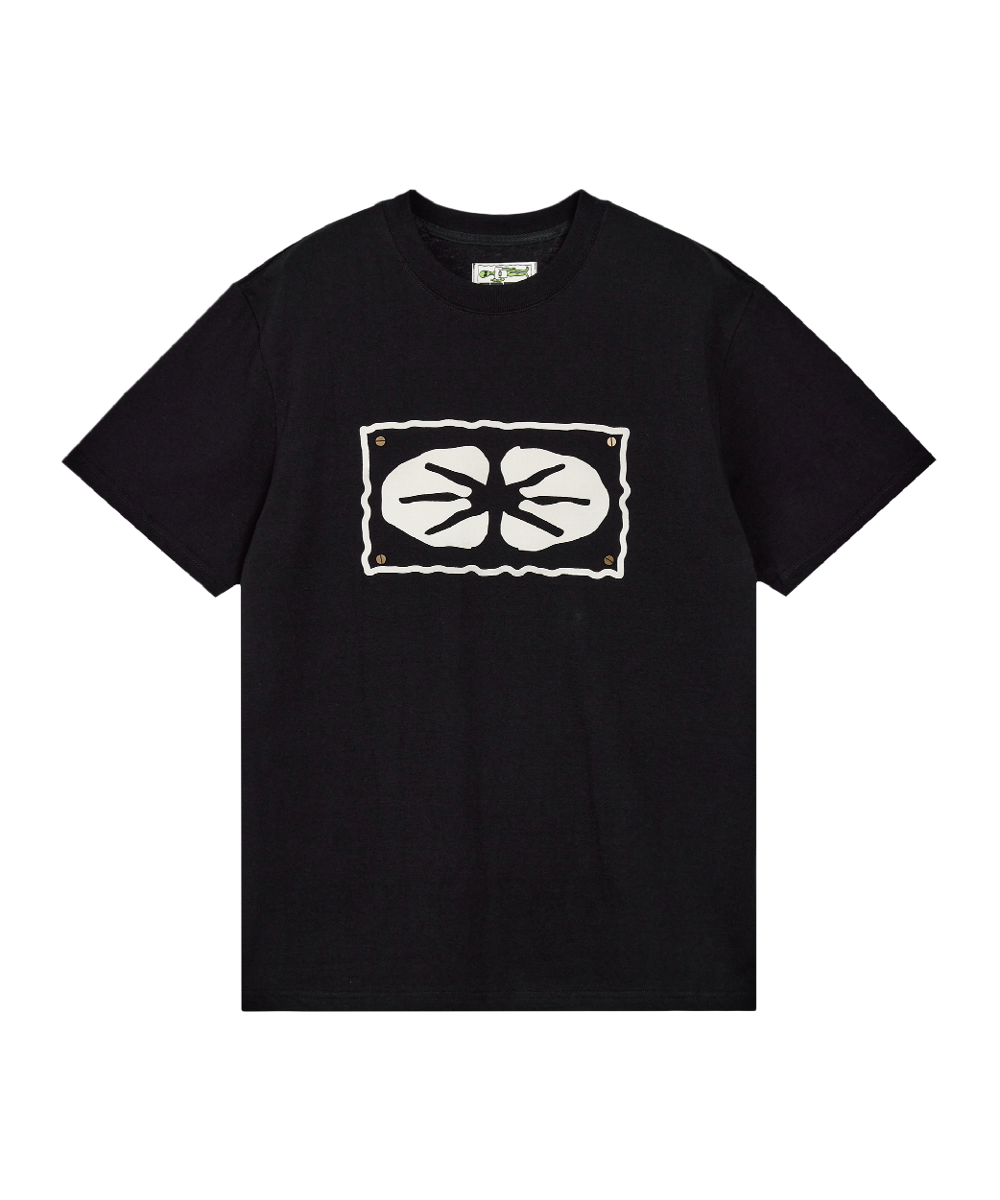 ERTR이알티알 Star Logo Nail 1/2 T-Shirt Black