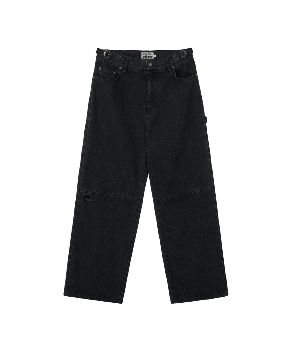 ERTR이알티알 Denim Carpenter Jeans (Black)