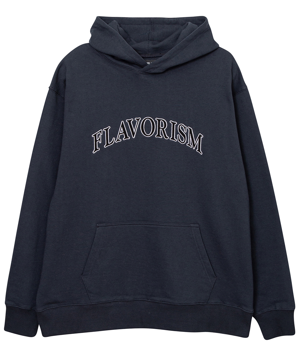 FLAVORISM플레이버리즘 [테크플레이버] Techflavor Flavorism oversized heavy weight applique Arch logo hoodie (TT0037-1)