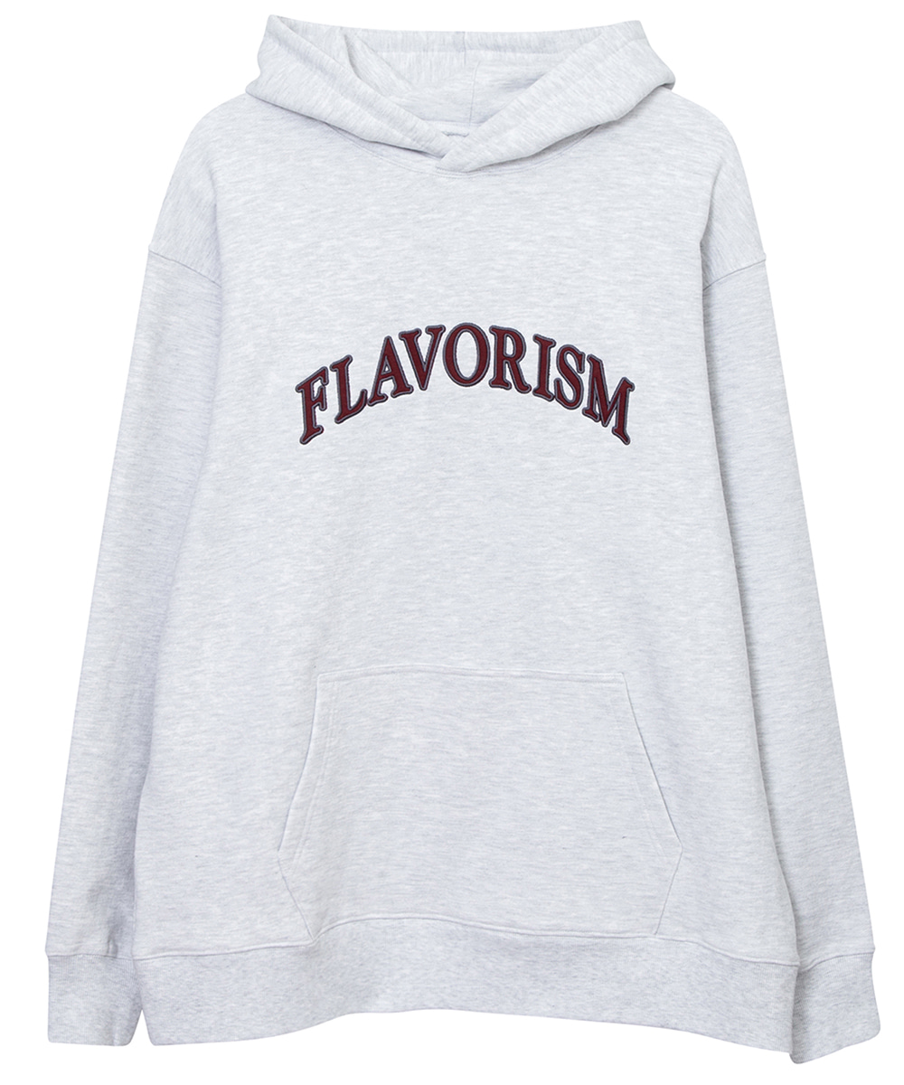 FLAVORISM플레이버리즘 [테크플레이버] Techflavor Flavorism oversized heavy weight applique Arch logo hoodie (TT0037-2)
