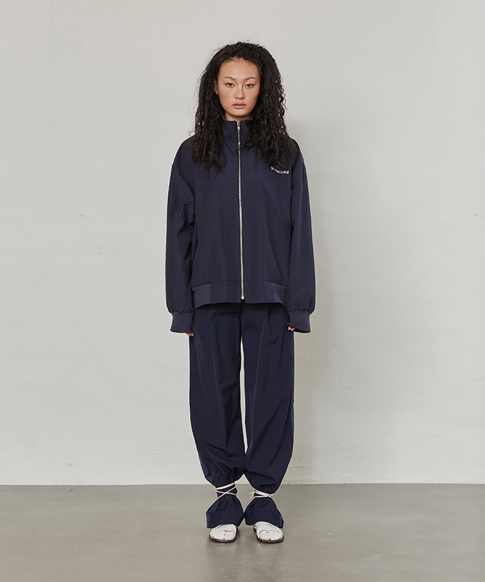 WOOALONG우알롱 Utility over-fit jacket - NAVY