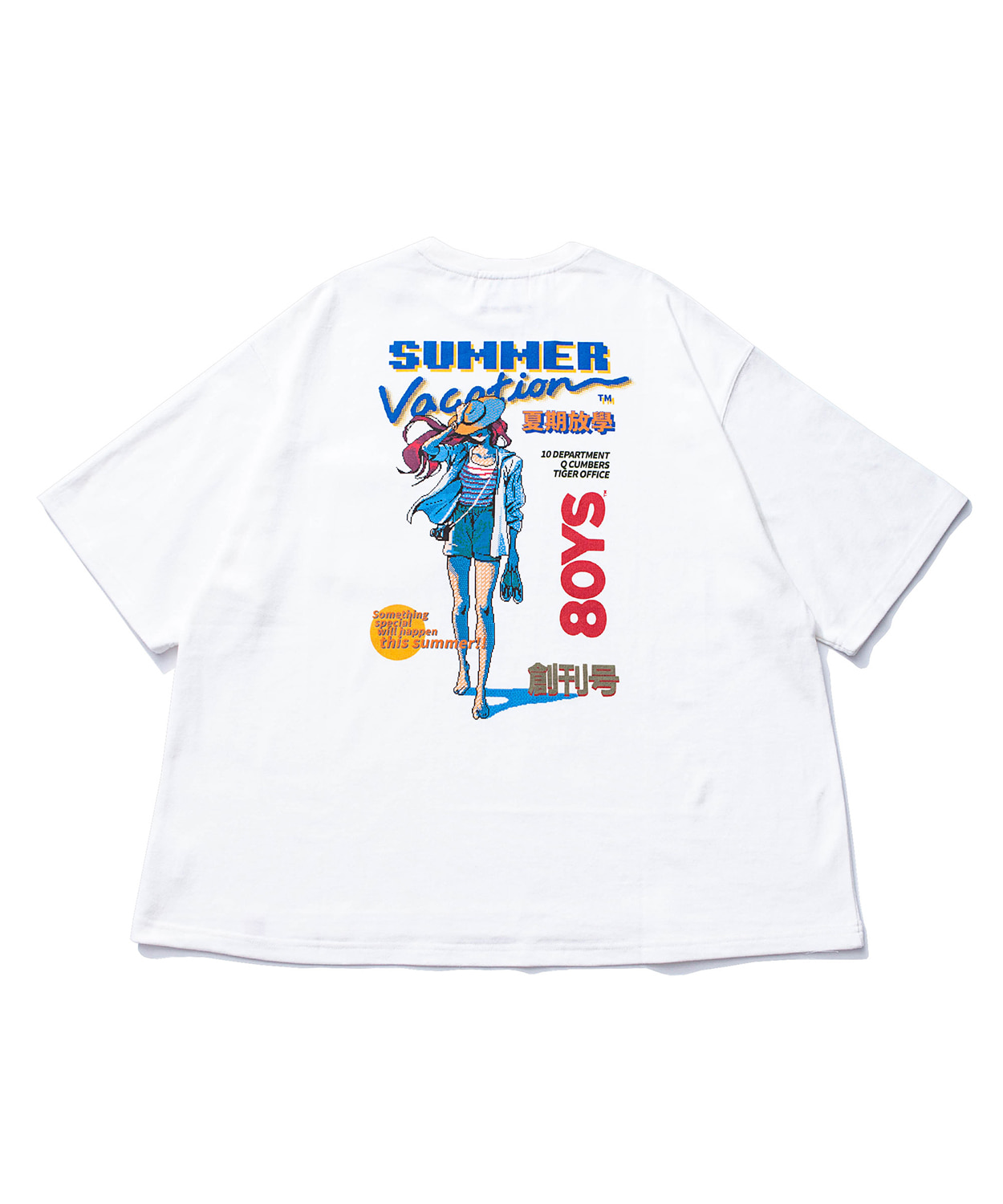 Q CUMBERS큐컴버스 [80YS] Summer Vacation_7(은주) 티셔츠