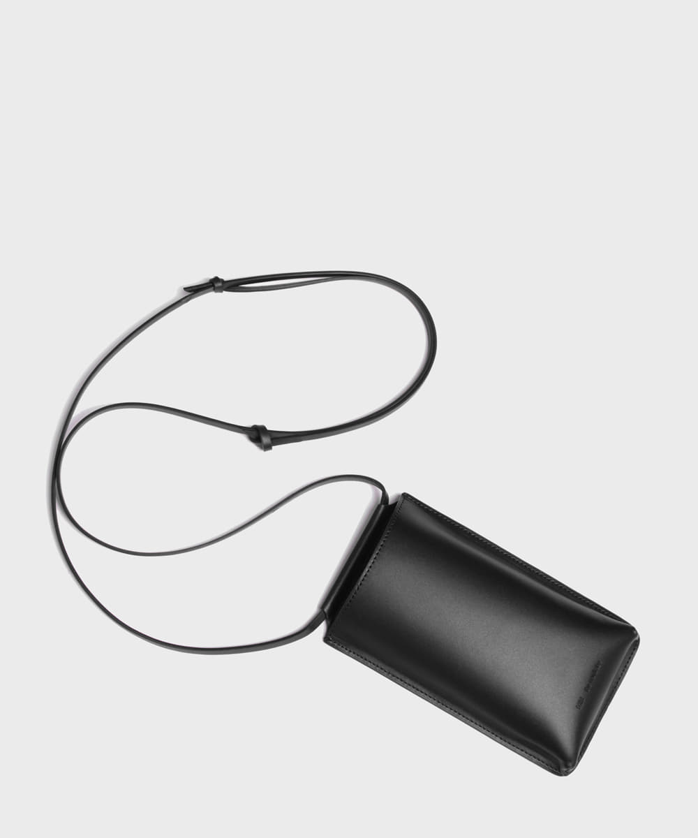 MIM THE WARDROBE밈더워드로브 Minimal Leather Phone Holder Bag (5col)