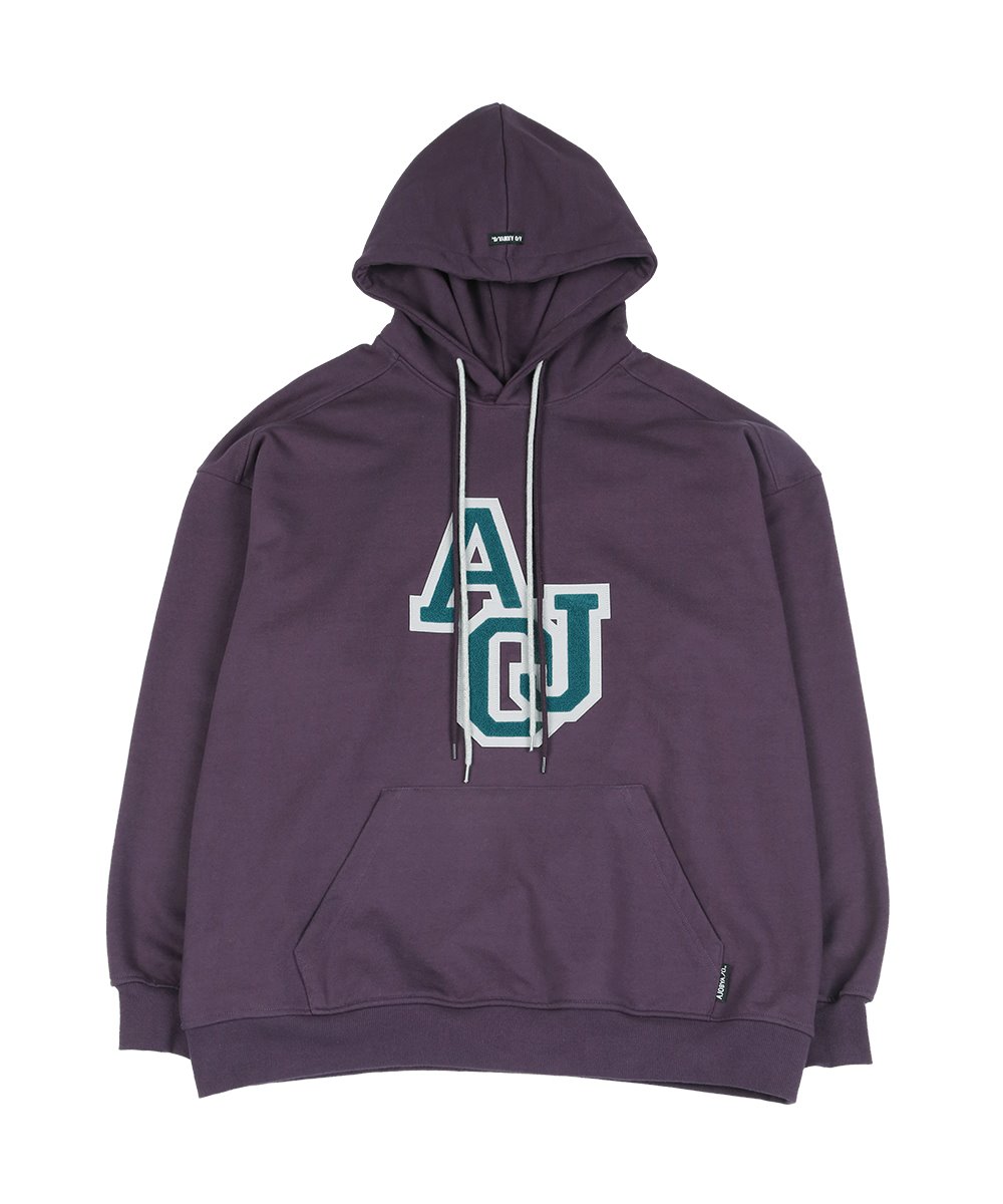 AJO BY AJO아조바이아조 Boucle Embroidered Hoodie [Purple]
