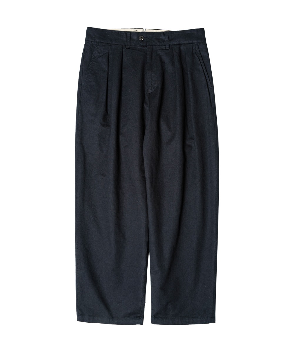 rough side러프사이드 509. 2Tuck Wide Pants Navy