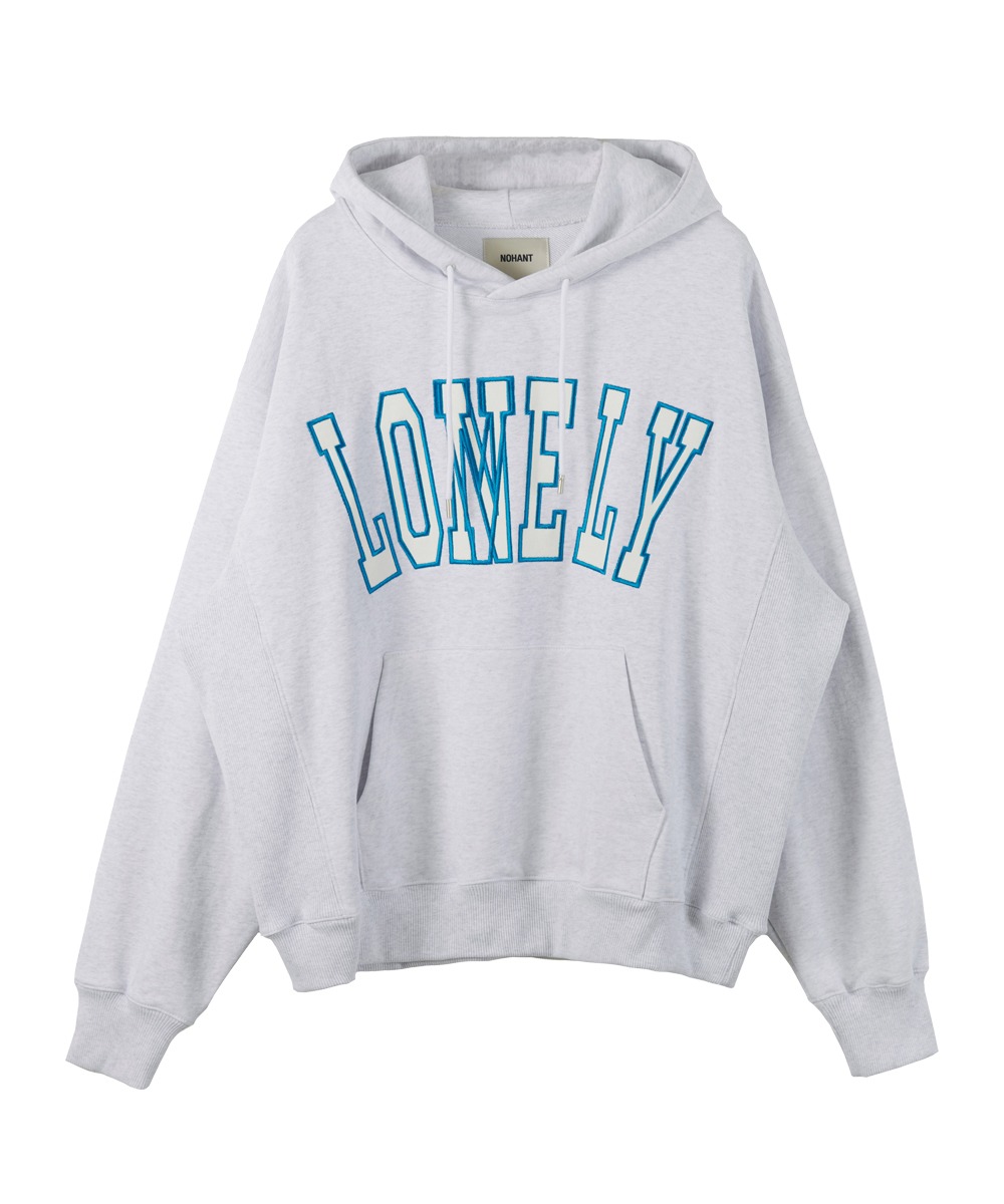 NOHANT노앙 LONELY/LOVELY HOODIE ASH GRAY