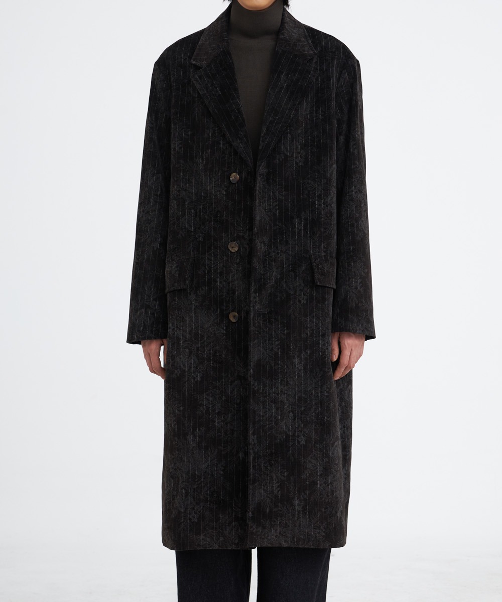 YOUTH유스 Chesterfield Coat Brown Paisley