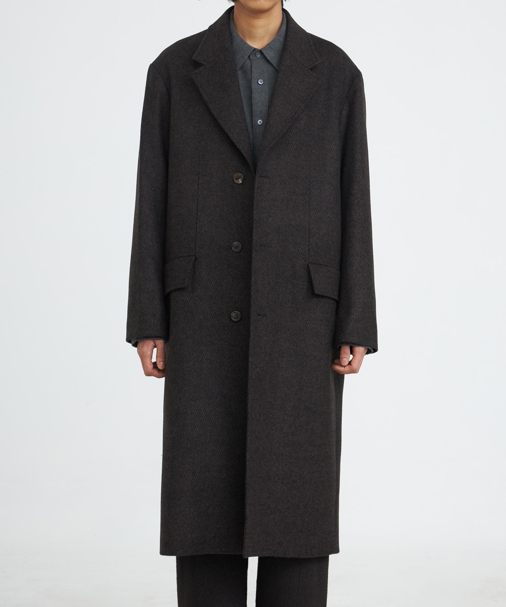 YOUTH유스 Chesterfield Coat Brown