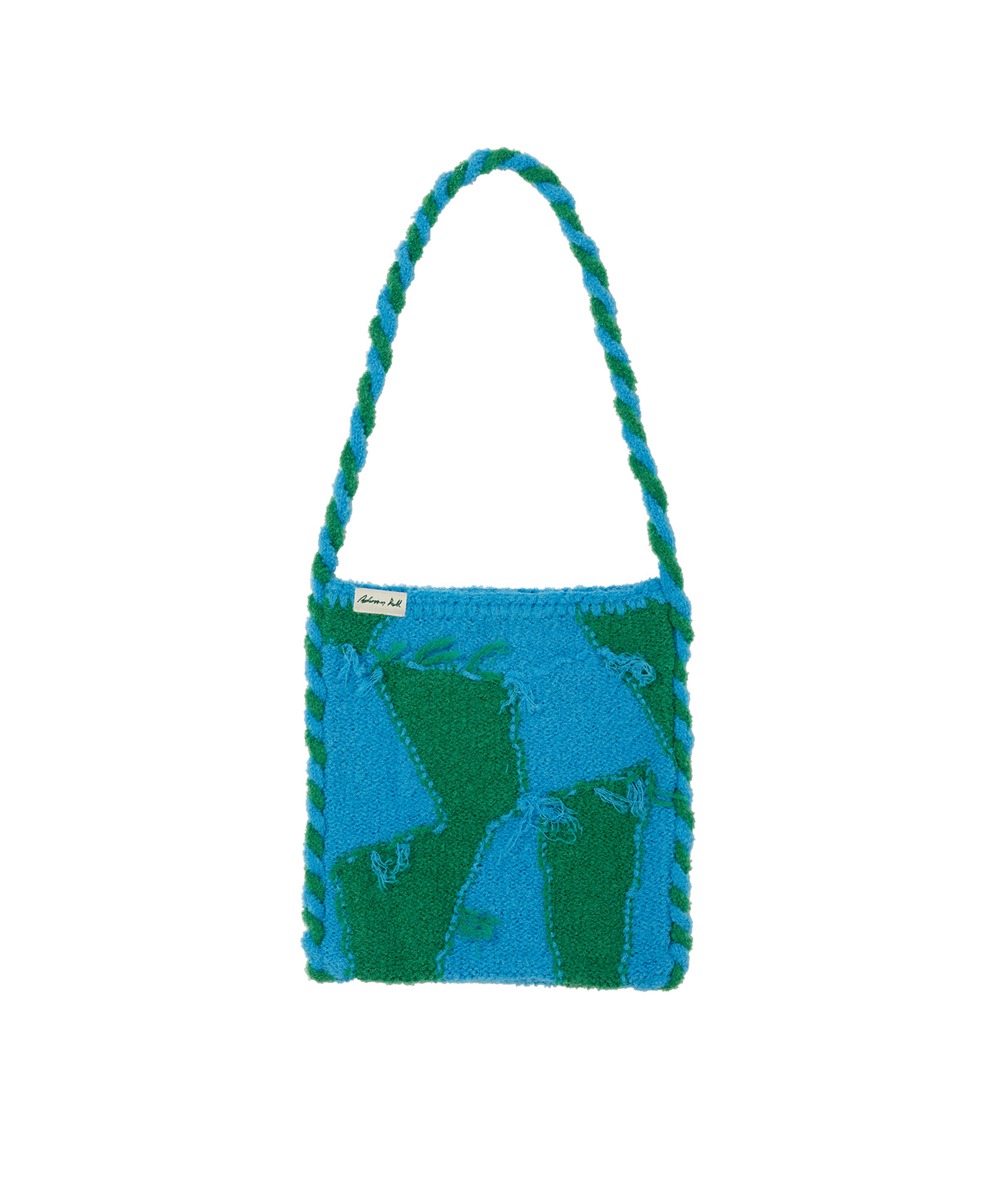 Andersson Bell앤더슨벨 UNISEX CHECKERBOARD INTARSIA BAG aaa305u(BLUE/GREEN)