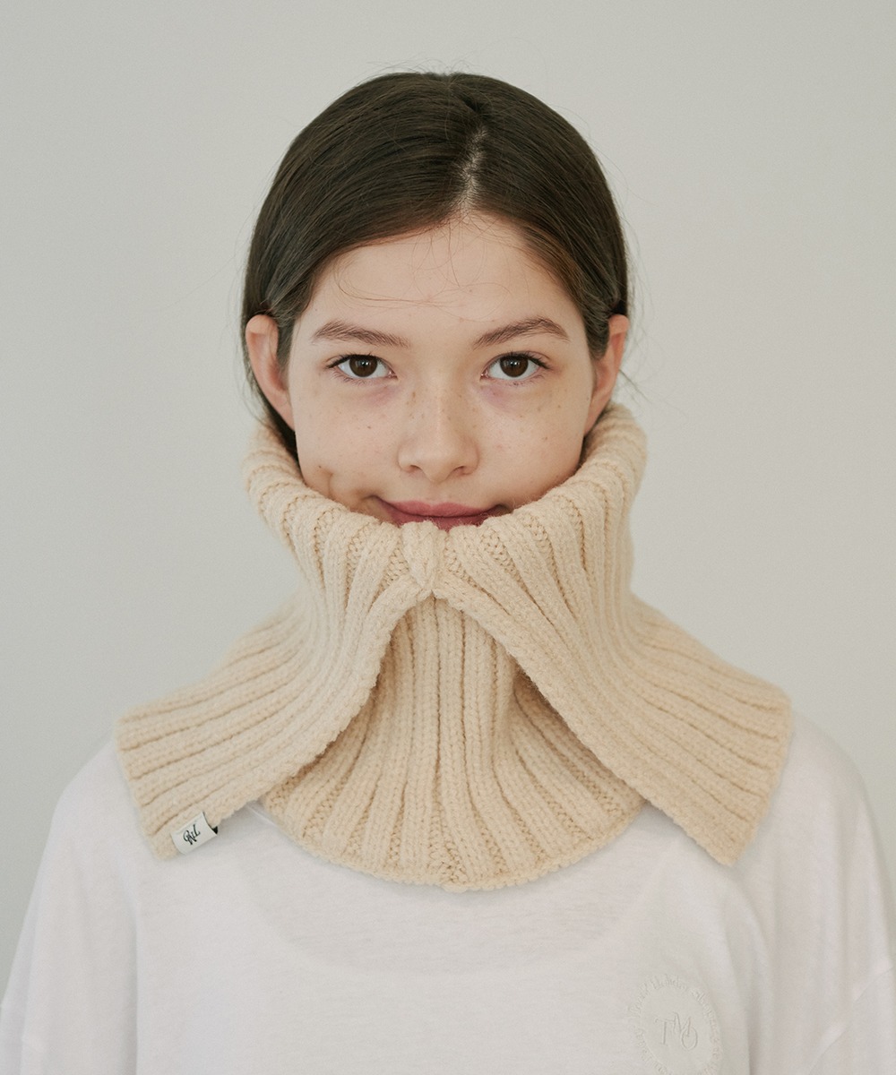 TMO BY 13MONTH티엠오 바이 써틴먼스 RIBBED NECK WARMER (BEIGE)