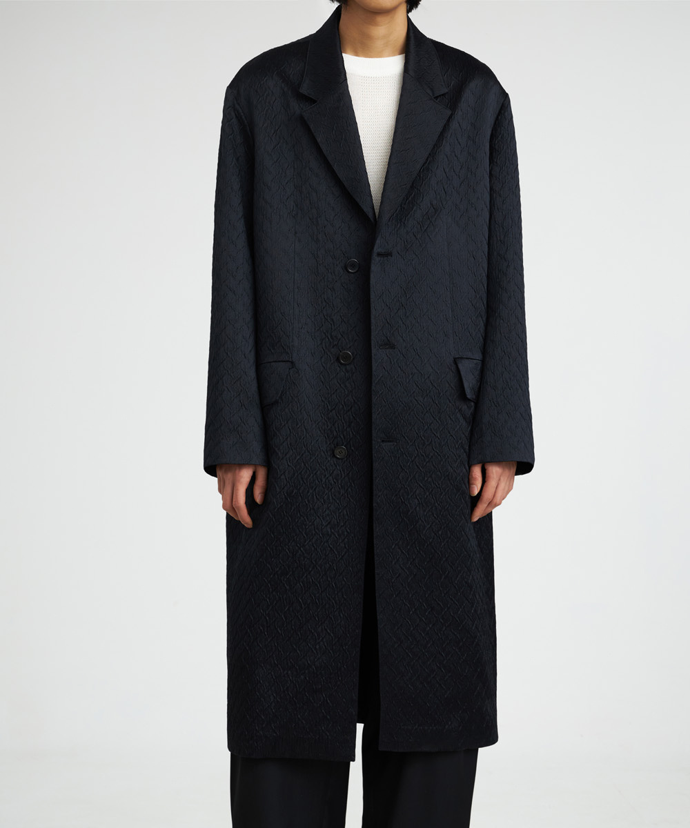 YOUTH유스 Chesterfield Coat Black Geometry