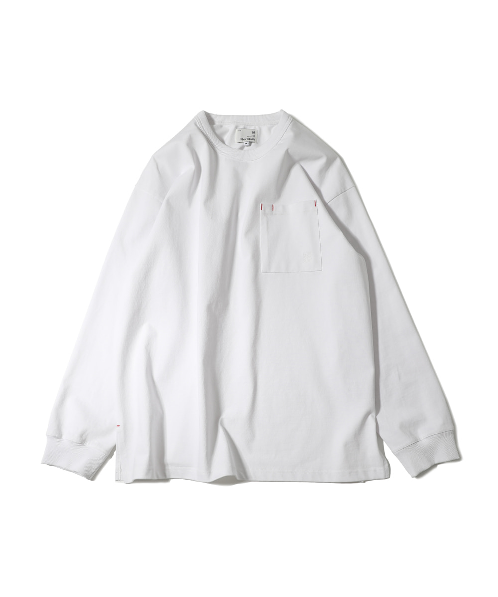 HORLISUN홀리선 22SS Lawrence Overfit Long Sleeve Pocket T-shirt White