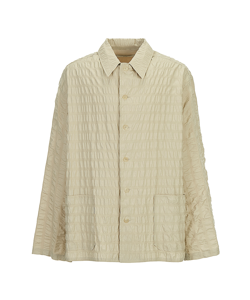 LE17SEPTEMBRE HOMME르917옴므 RIPPLE RELAXED JACKET BEIGE