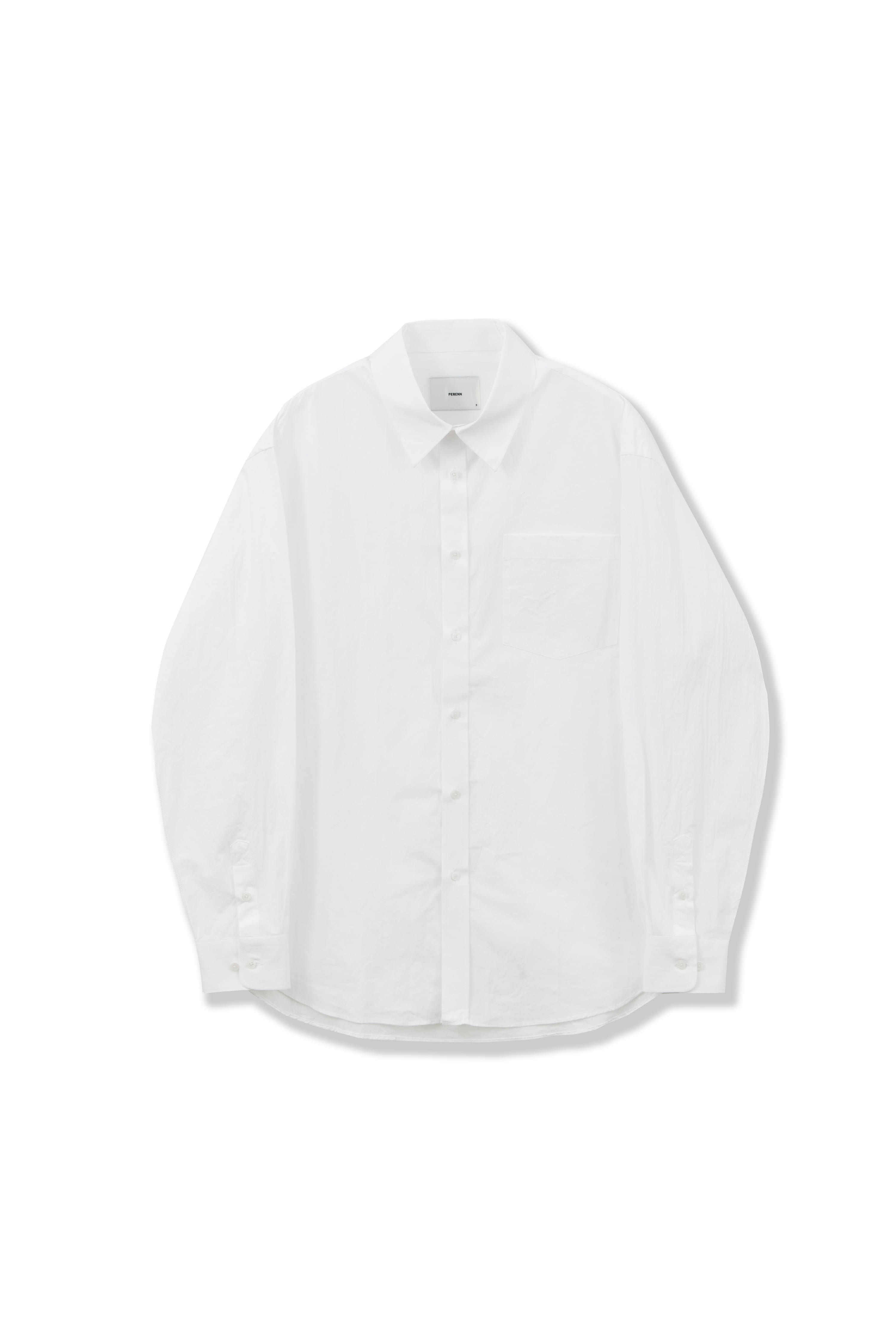 PERENN퍼렌 relaxed shirts_white