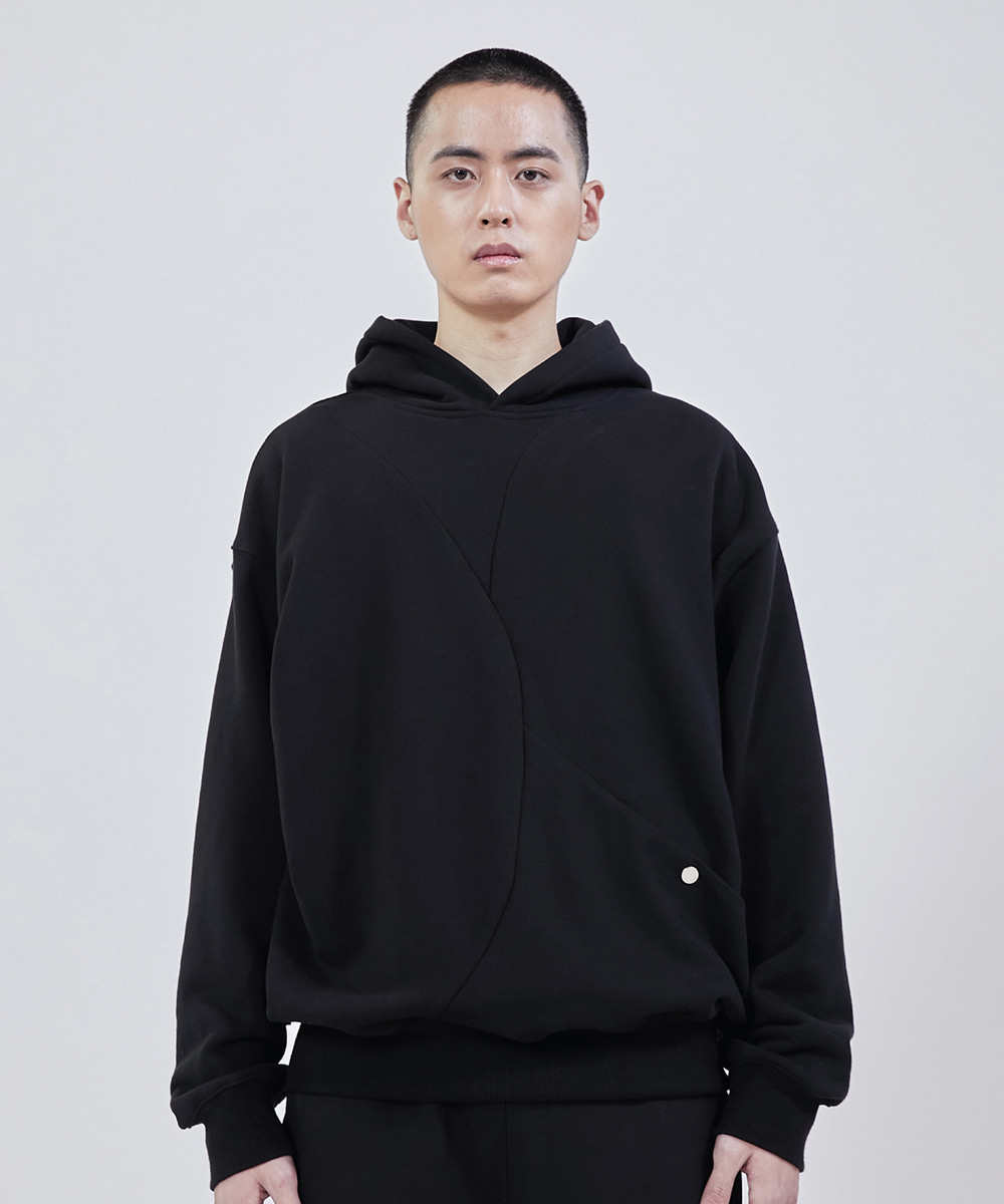 CURATED PARADE큐레이티드 퍼레이드 PARADE 220 01 JE SPIN HOODIE BLACK
