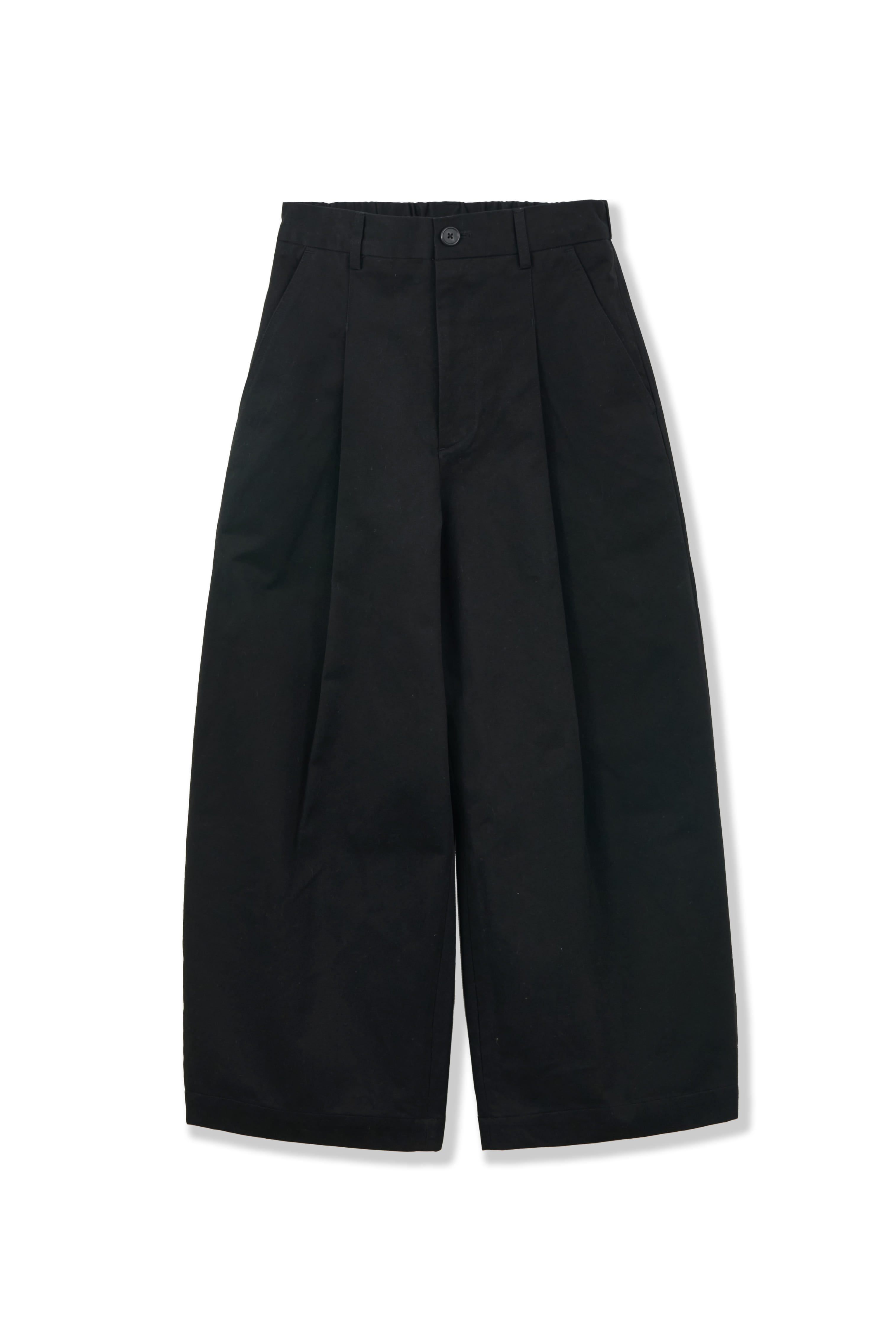 PERENN퍼렌 22'SS curved wide trousers_black