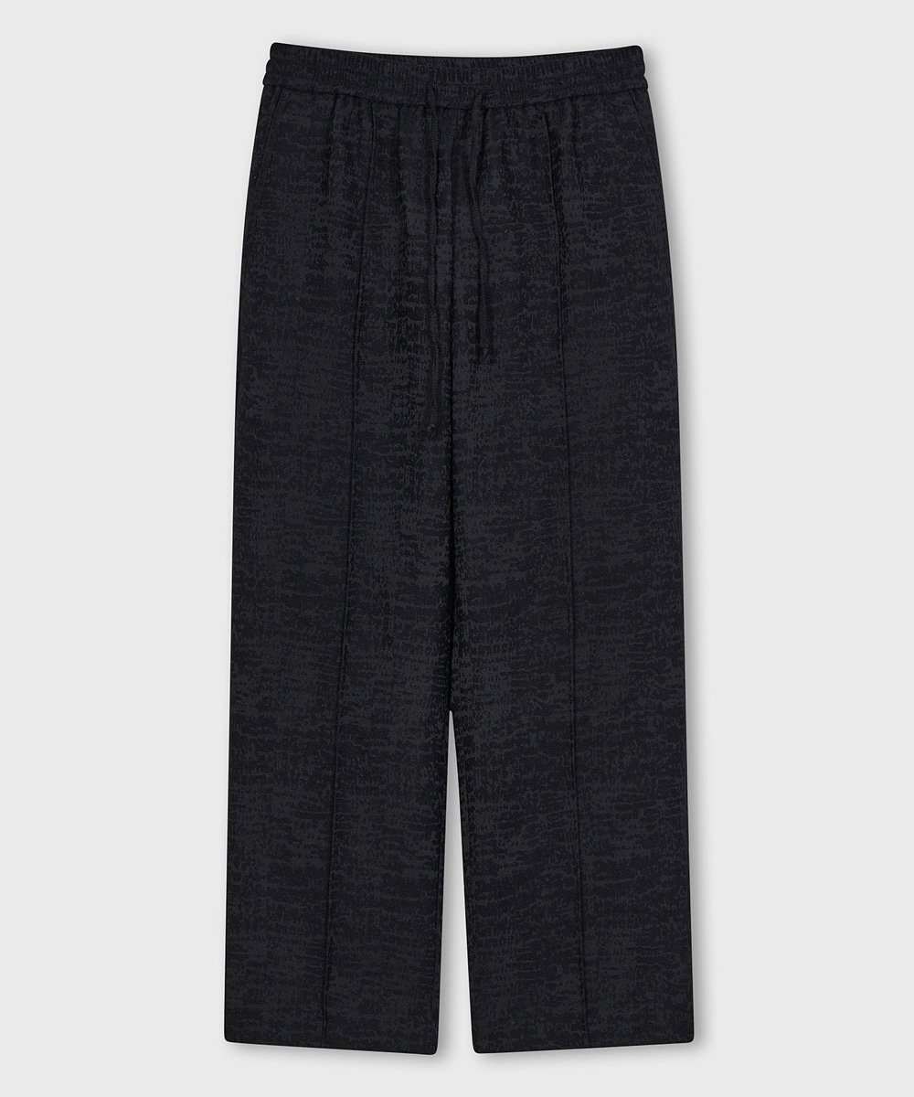 OURSCOPE아워스코프 Jacquard Pajama Pants (Black)