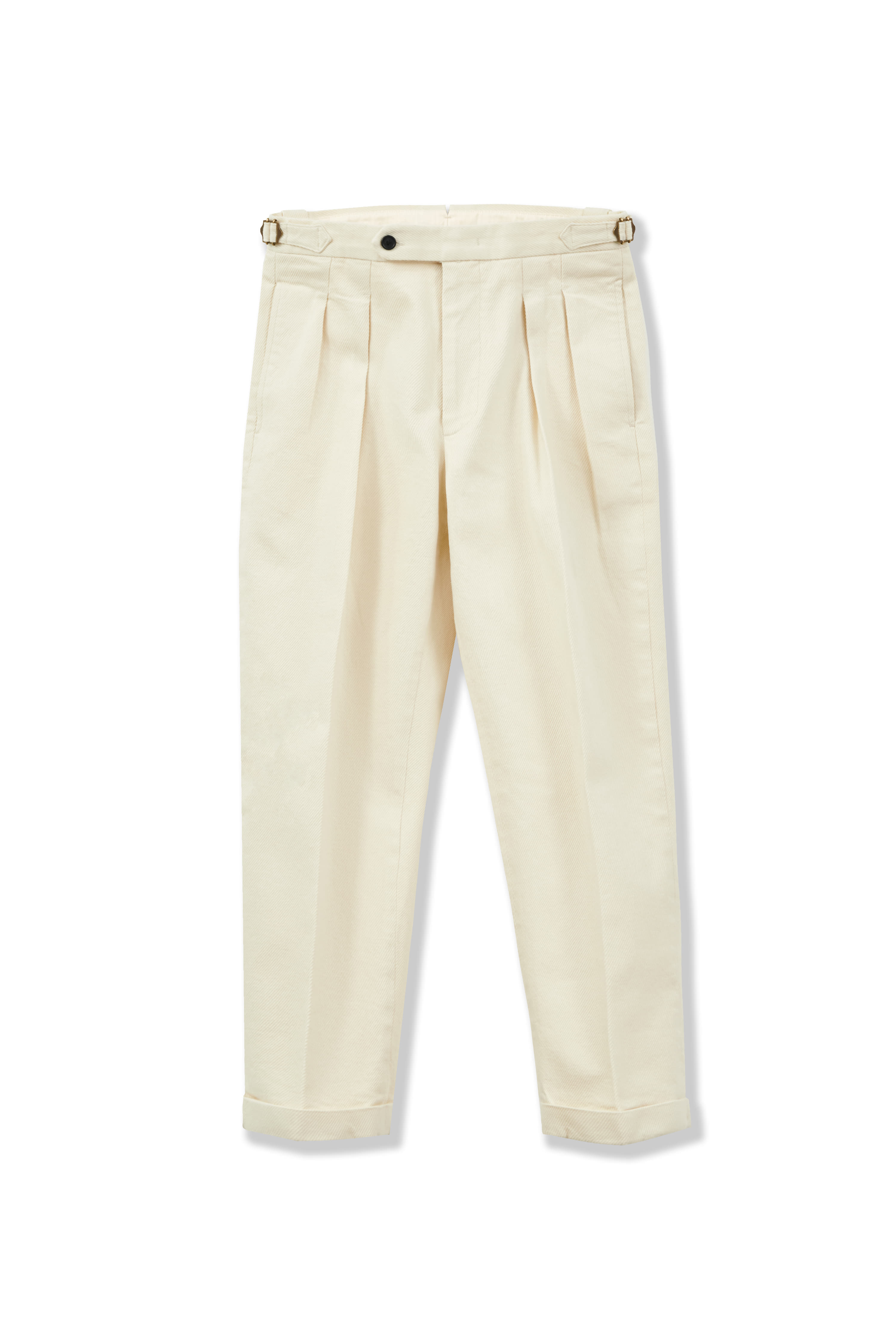 PERENN퍼렌 2pleats cropped trousers_off white