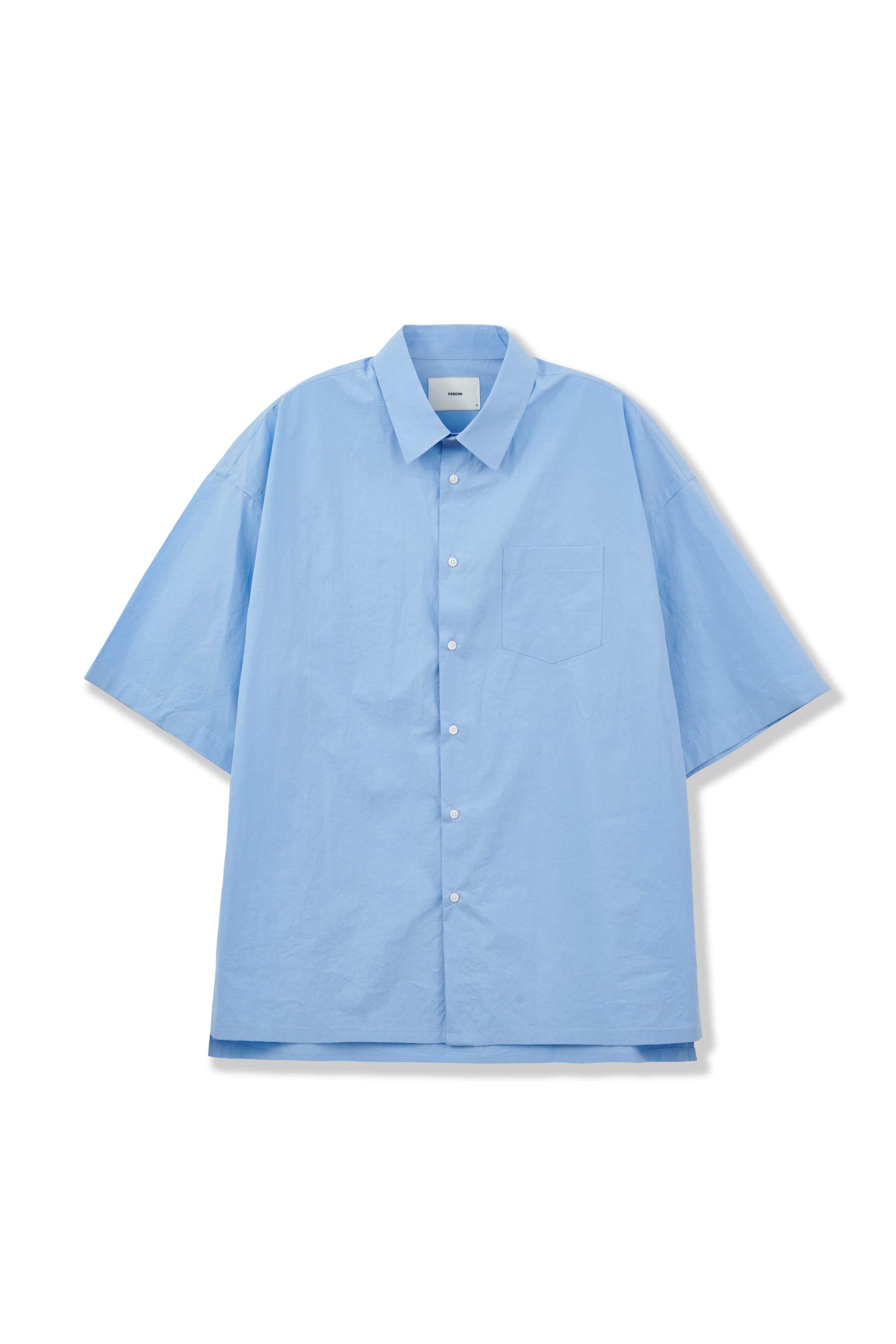 PERENN퍼렌 oversized 1/2 shirts_sky blue