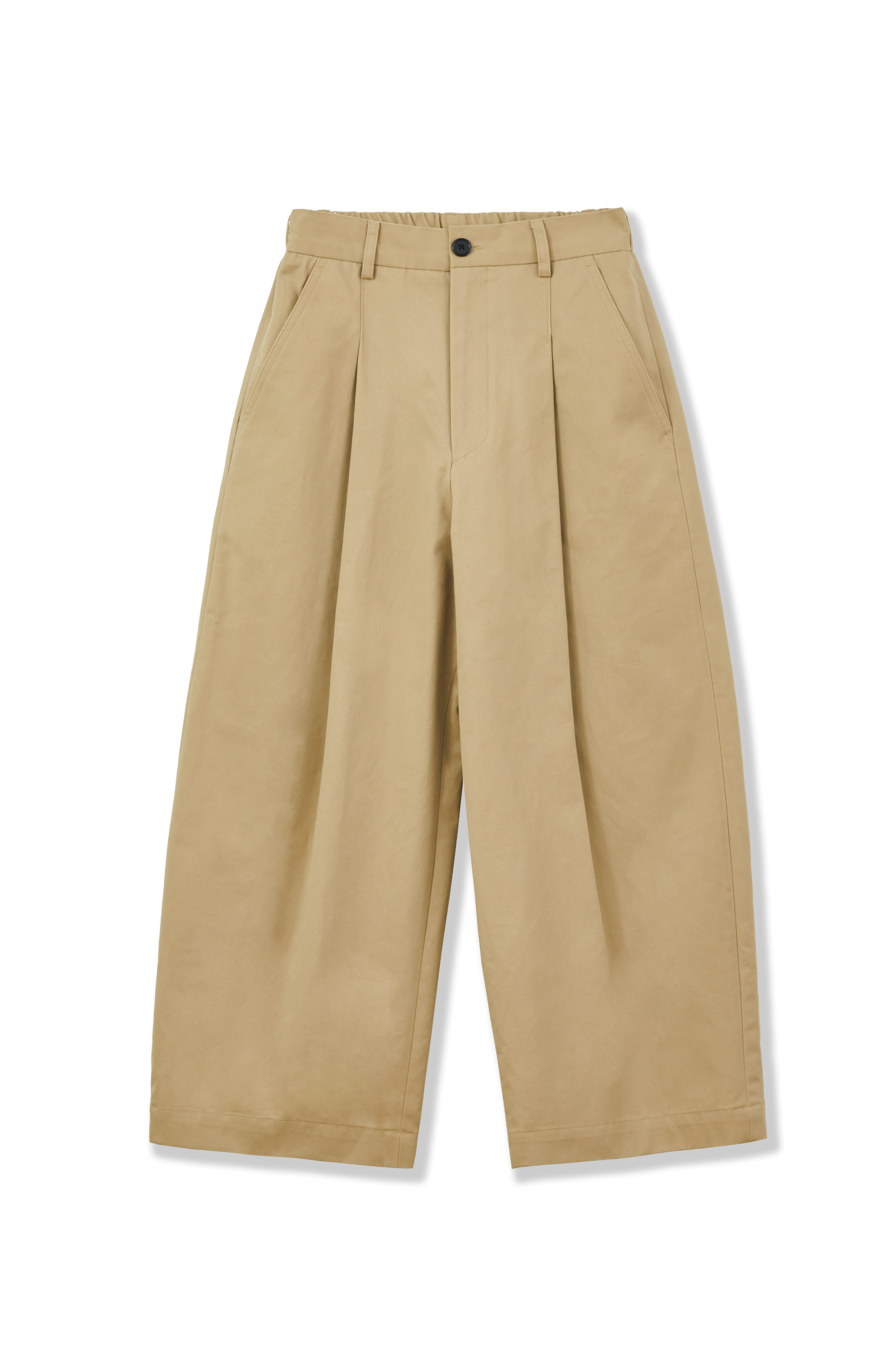 PERENN퍼렌 22'SS curved wide trousers_beige