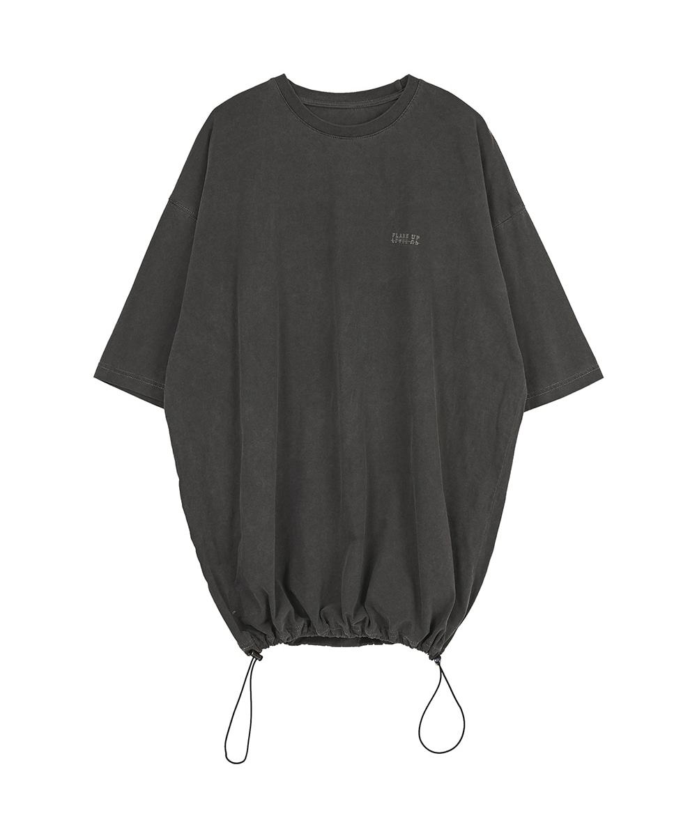 FLARE UP플레어업 [6/2 예약] [FLAREUP] reversible pigment string T-shirt (FU-141_Dark Grey)