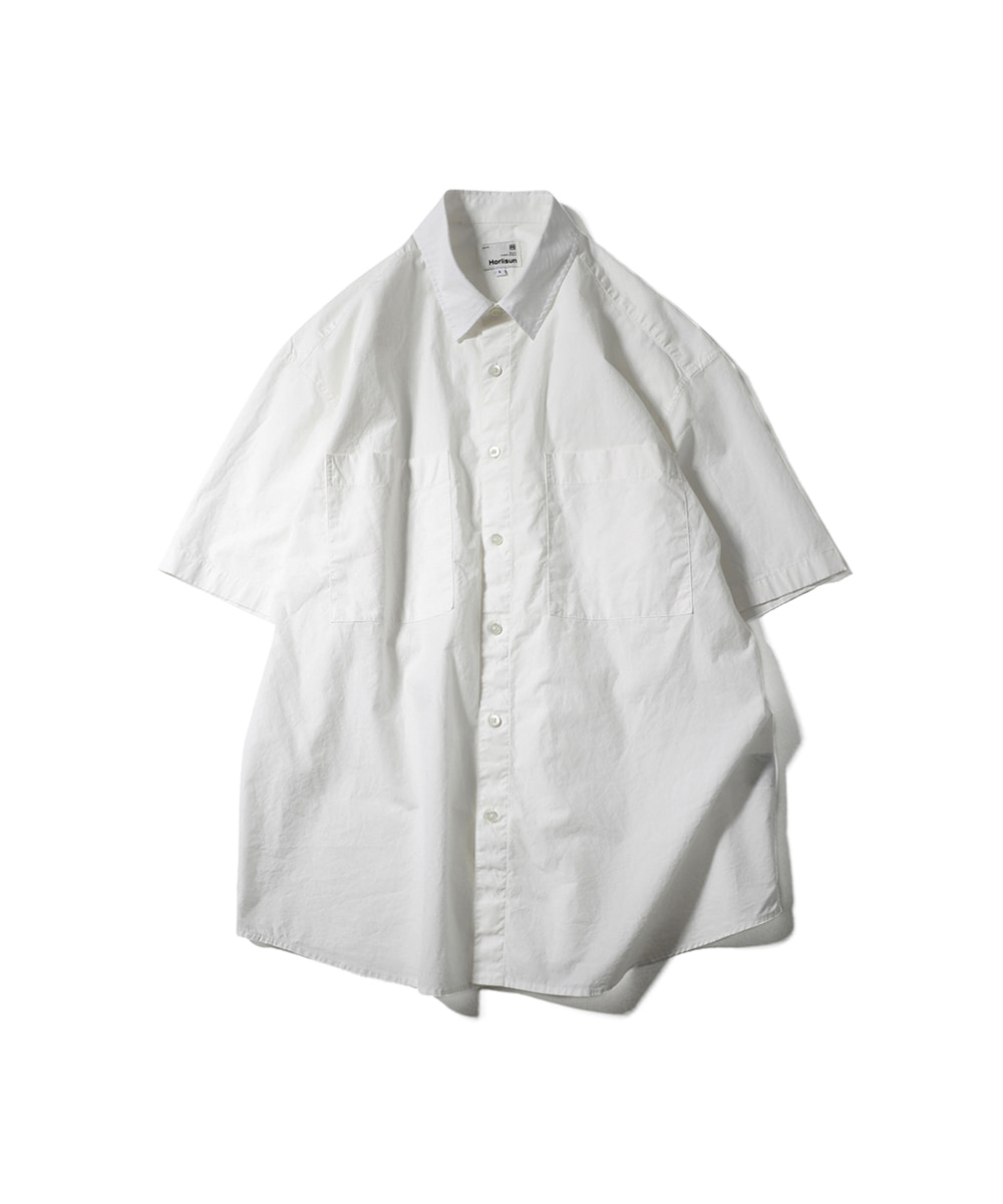 HORLISUN홀리선 22SS Poole Extra Typewriter Short Sleeve Shirts Off White