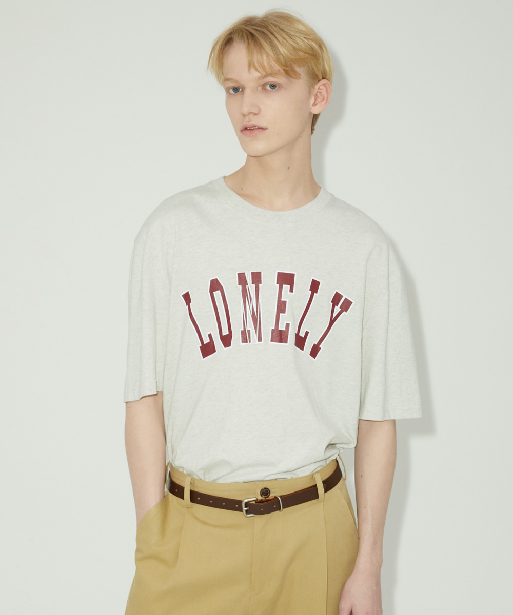 NOHANT노앙 LONELY/LOVELY SHORT SLEEVE T SHIRT OATMEAL