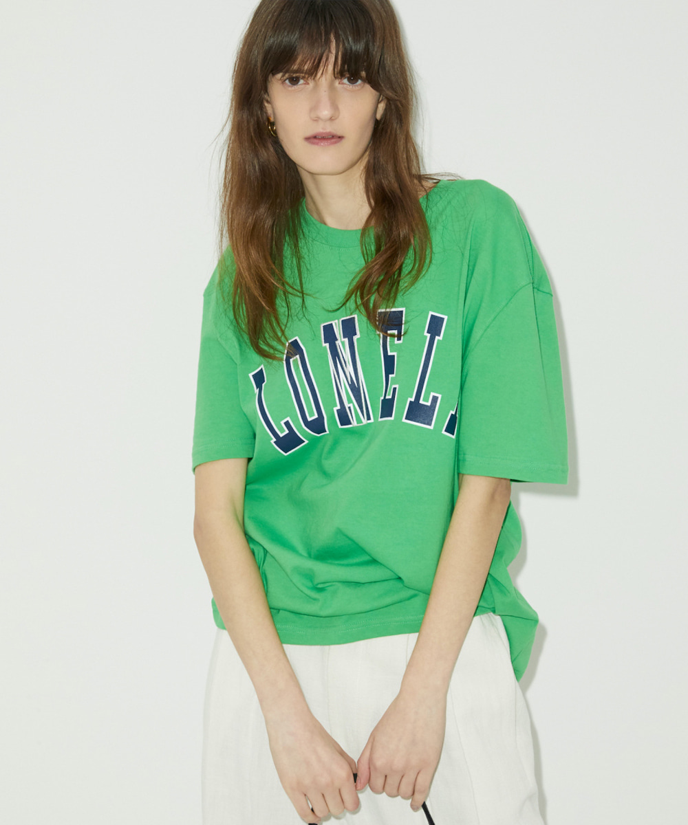 NOHANT노앙 LONELY/LOVELY SHORT SLEEVE T SHIRT GREEN