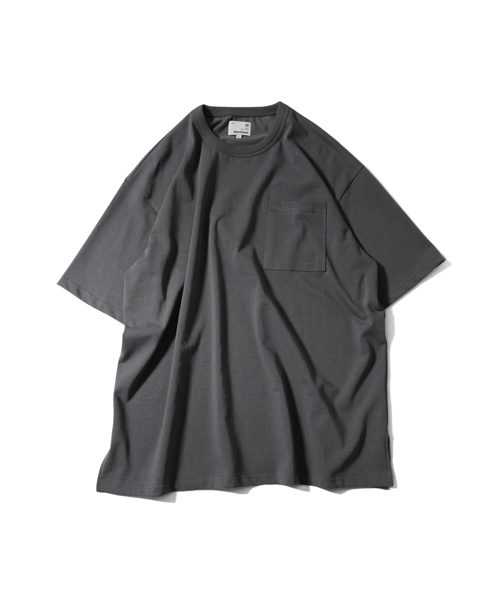 HORLISUN홀리선 22SS Lawrence Short Sleeve Pocket T-shirt Charcoal