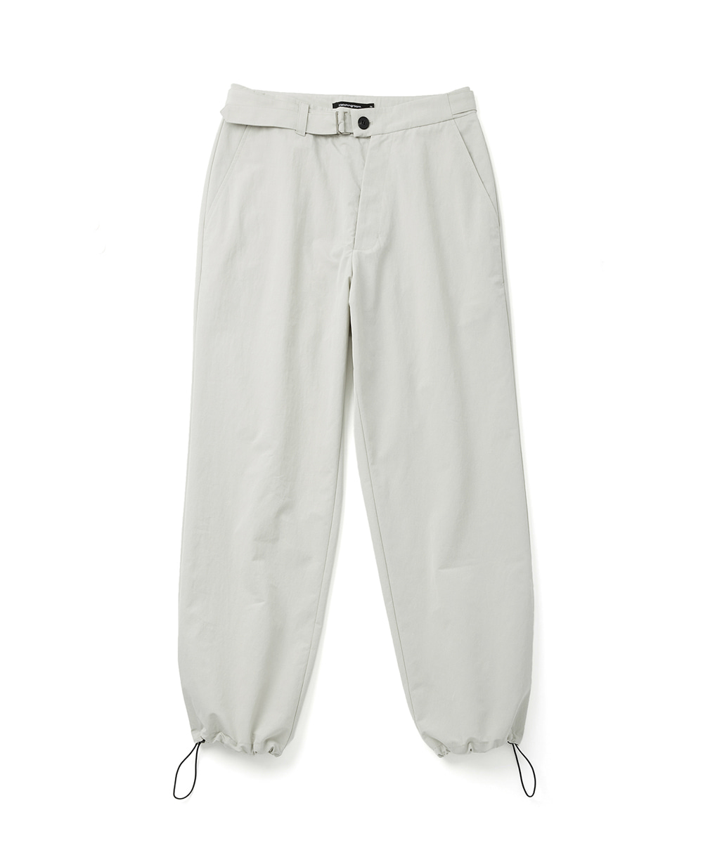 Hatchingroom해칭룸 Asymmetric belted pants Light Grey