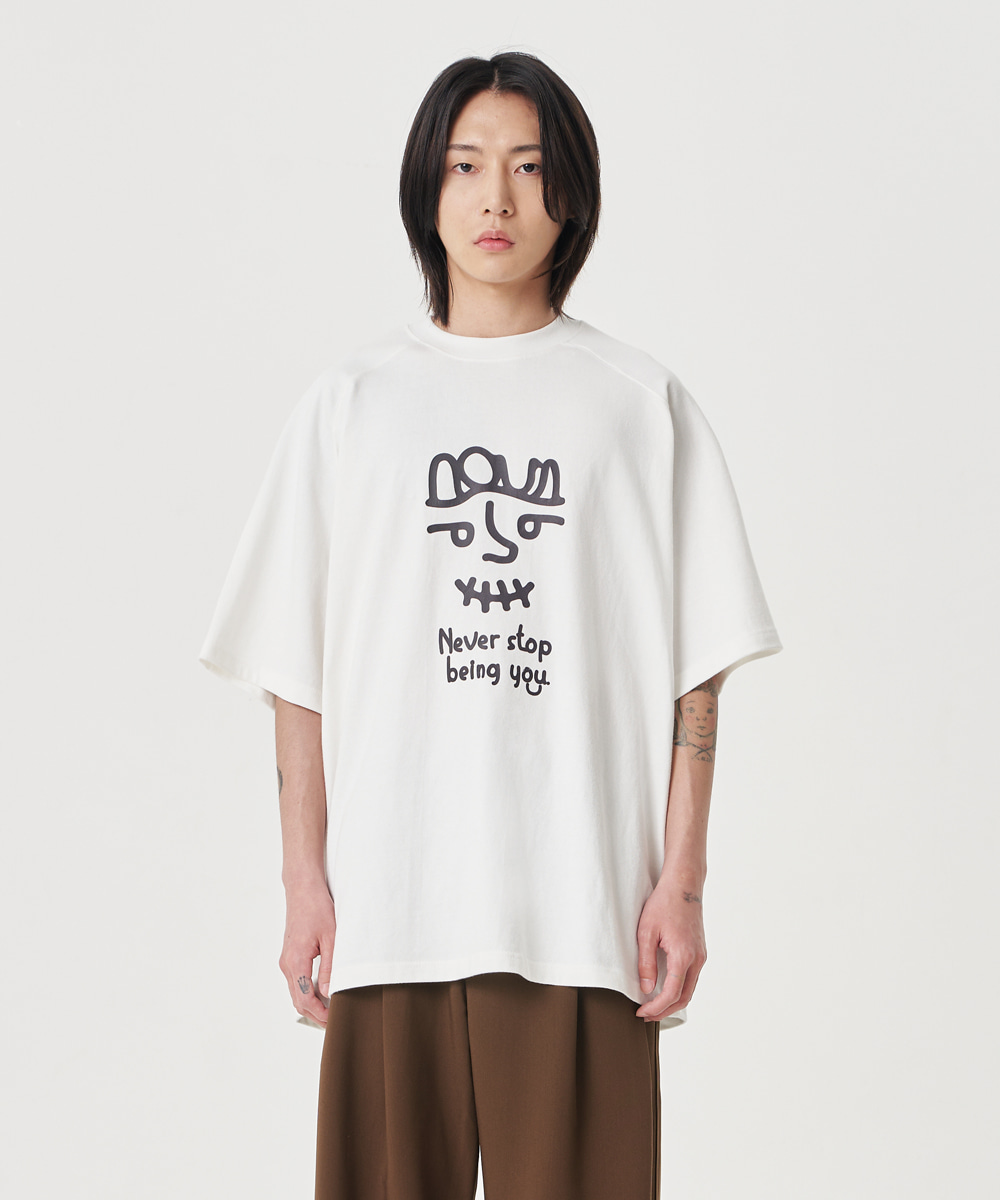 NOUN노운 loosed t-shirt (character)