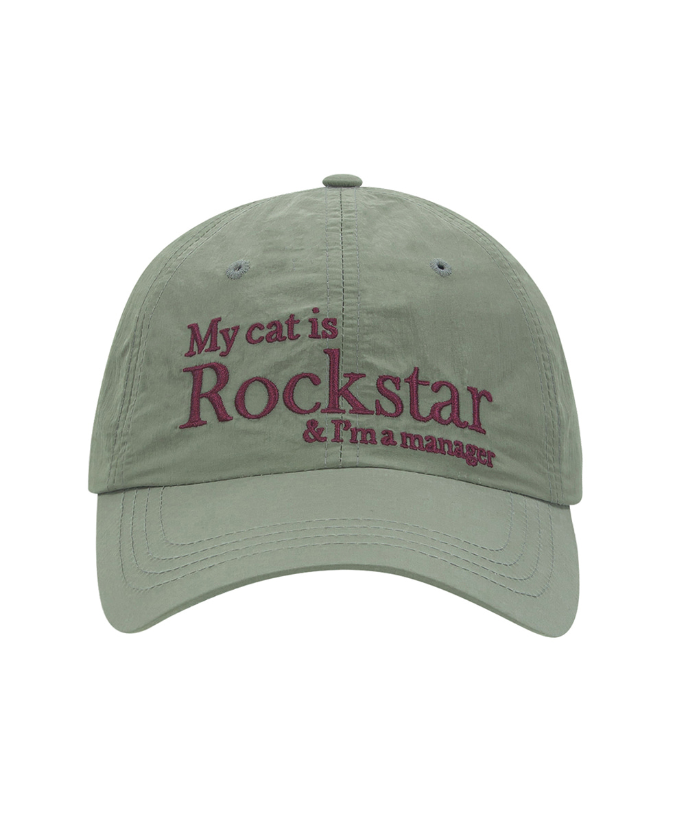 JOEGUSH조거쉬 Rockstar cat cap (Olive)