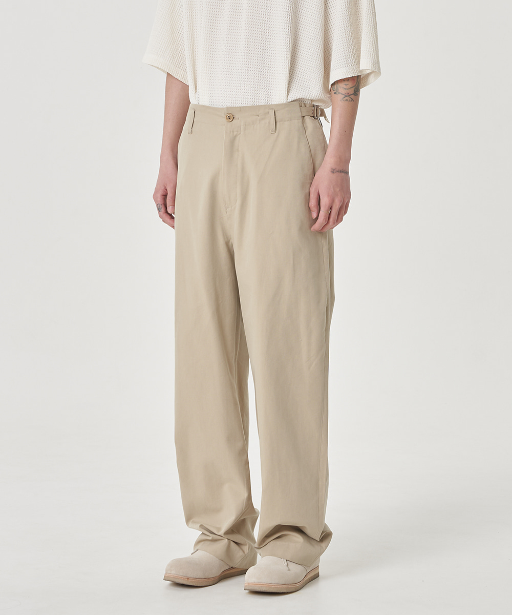 NOUN노운 wide straight pants (beige)
