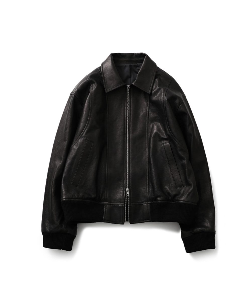 HORLISUN홀리선 22FW Capital Leather Blouson Jacket Black