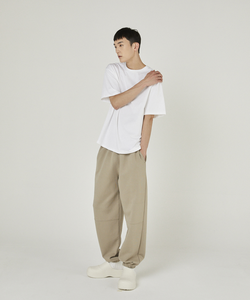 llud러드 LLUD Section Jogger Pants Sand Beige