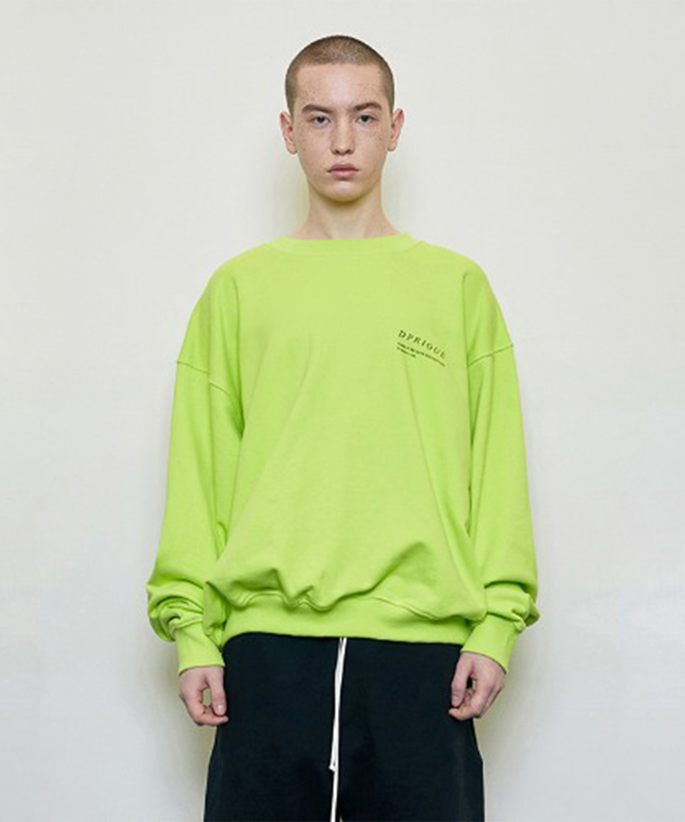 DPRIQUE디프리크 Oversized 'Visible' Sweatshirt Neon