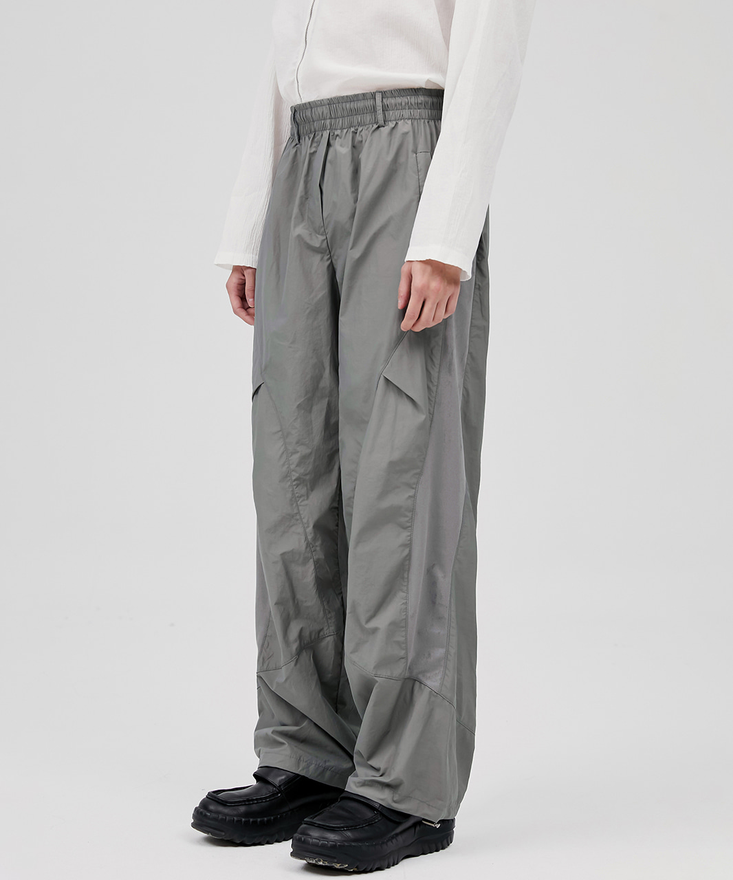FLARE UP플레어업 5.Division Suede Line Pants - Dark Gray (FL-225)