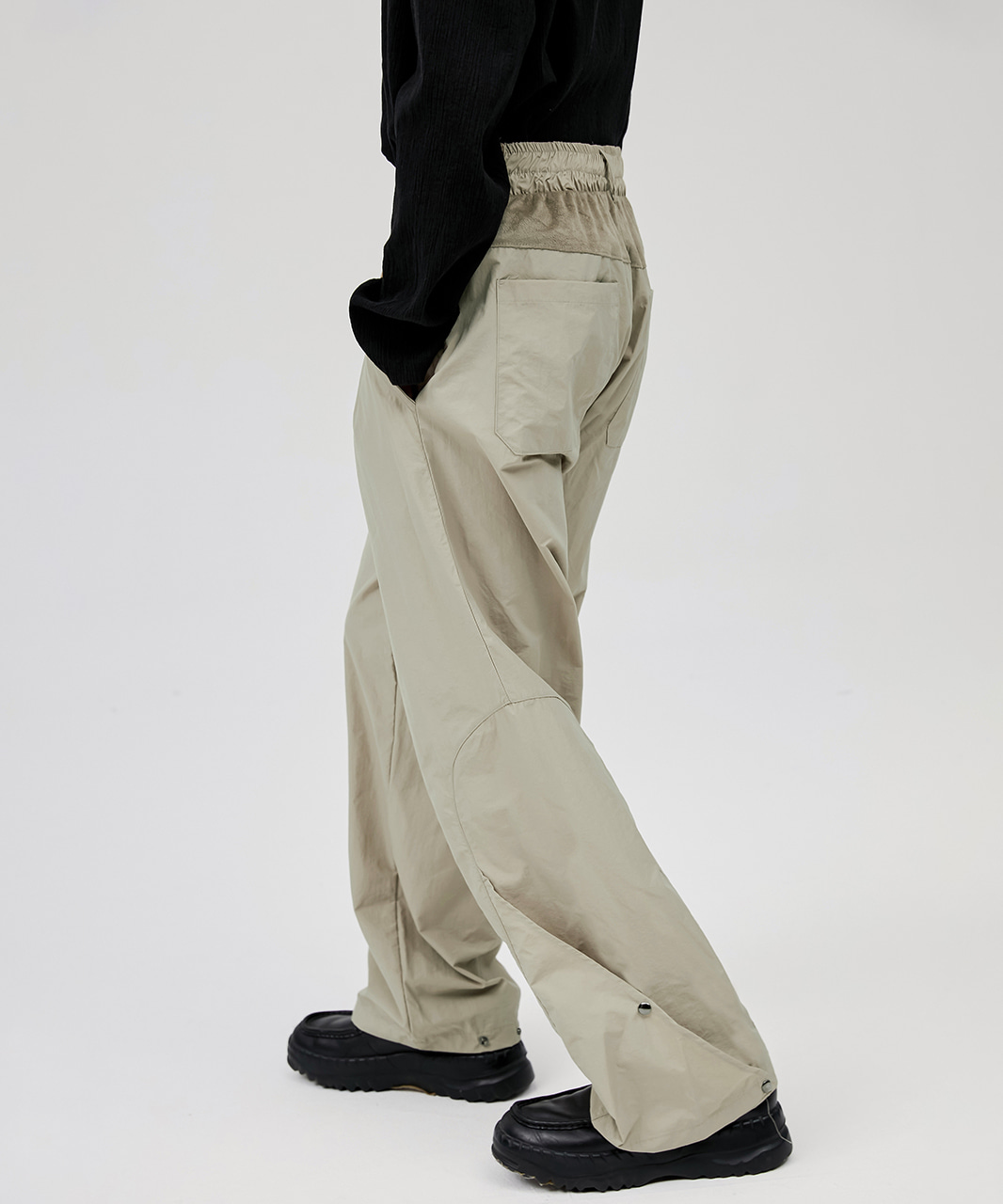 FLARE UP플레어업 Side Flap Pants - Beige (FL-219)