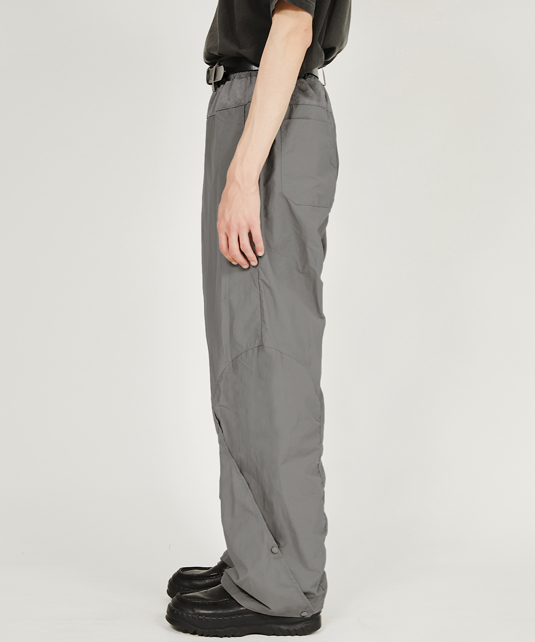FLARE UP플레어업 Side Flap Pants - Dark Gray (FL-219)