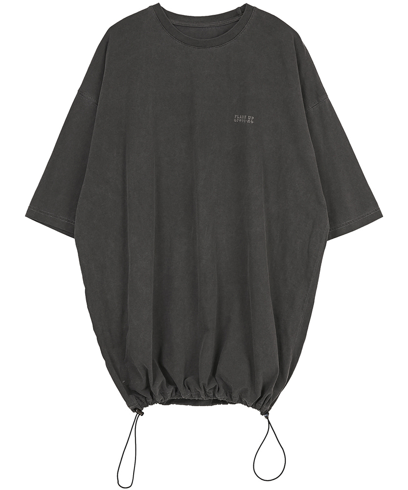 FLARE UP플레어업 [FLAREUP] reversible pigment string T-shirt (FU-141_Dark Grey)