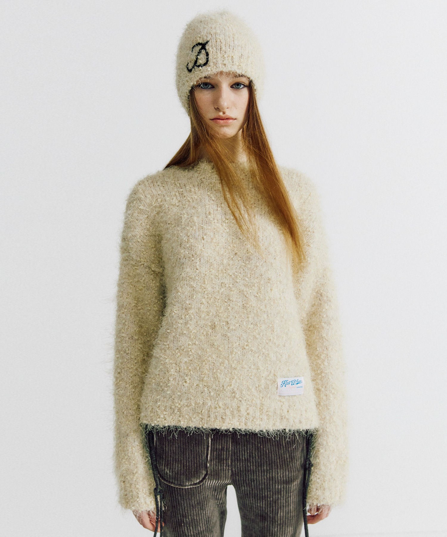DEBBY UPPER데비어퍼 VOW DRIZZLE KNIT SWEATER_IVORY