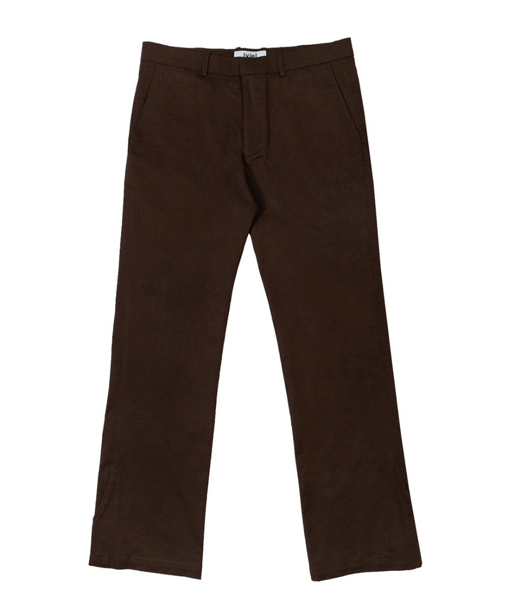 lyjelservice리젤서비스 Act I (02)  Side Flap Zip Trousers (brown)