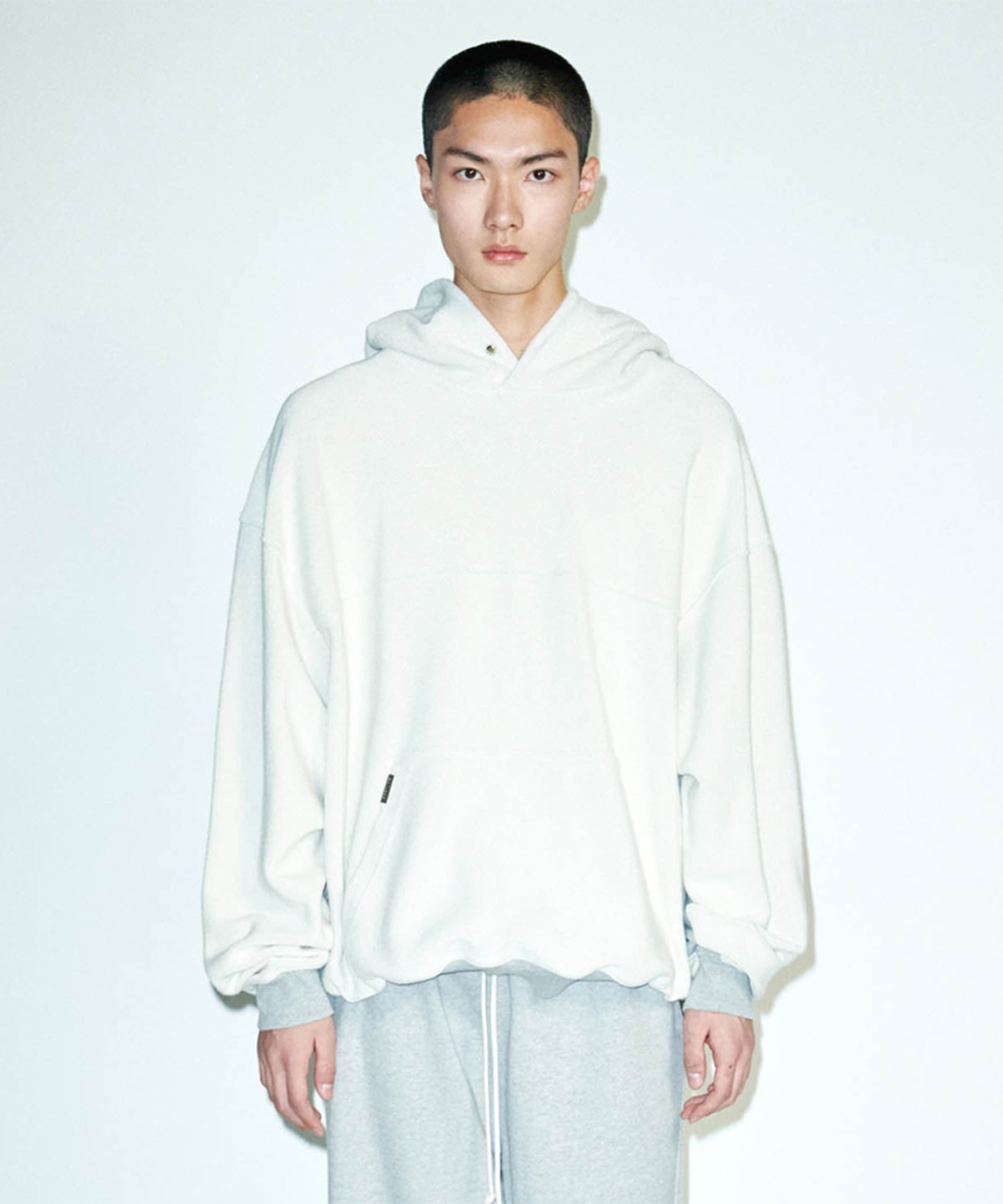 DPRIQUE디프리크 Inside Out Hoodie - Off White/Grey